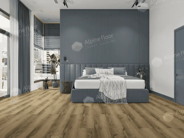 Инженерная кварц-виниловая плитка Alpine floor Premium 12 Дуб Эскейп ECO 24-8